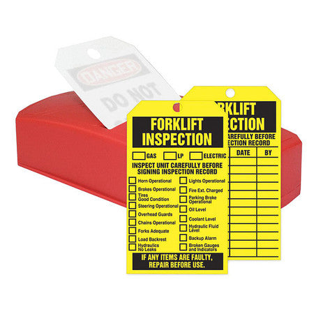 Forklift Inspectiontag,6-1/4"hx3"w,pk100