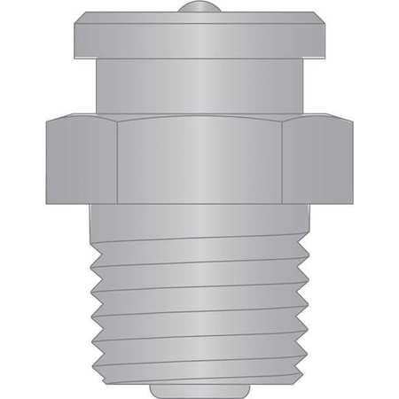 Button Head Fitting,1/4"-18nptf,ss Pv (1