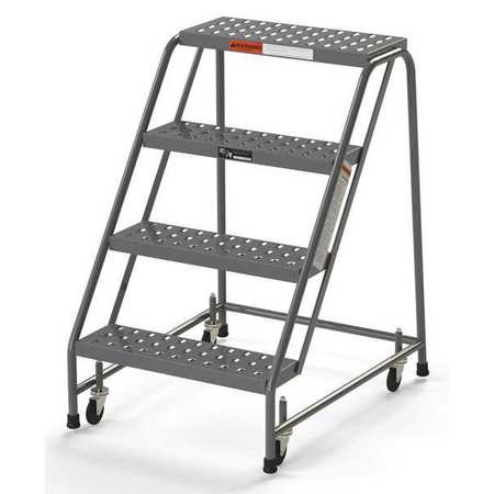 Steel Rolling Ladder,round Tube,24" (1 U