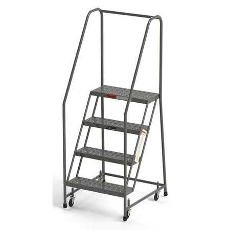 Steel Rolling Ladder,round Tube,24" (1 U