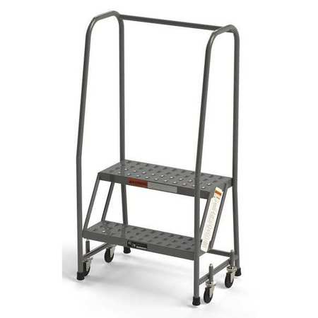 Steel Rolling Ladder,round Tube,24" (1 U