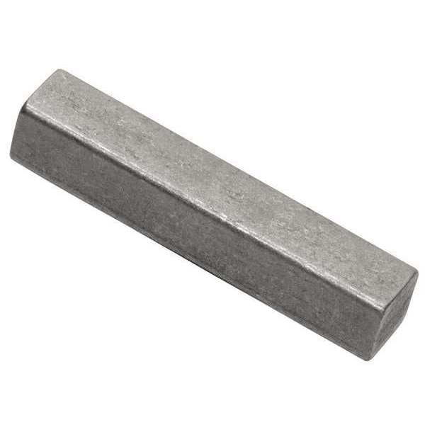 Bilateral Key Stock, 1 in L, Carbon Steel