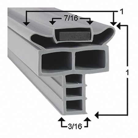 Refgn Door Gasket,11-3/8"x29-7/8" (1 Uni