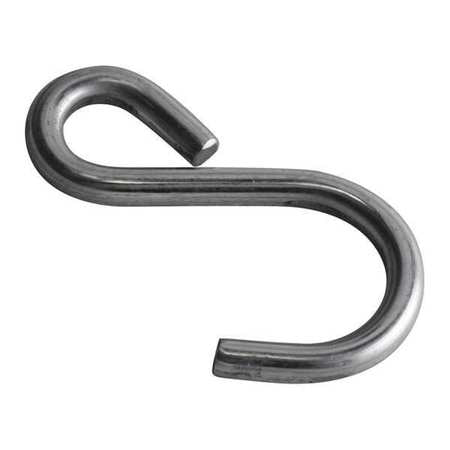 S-hook,.177"x 2"zinc (250 Units In Ea)