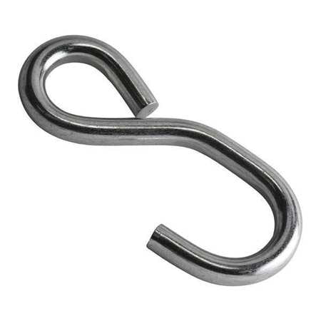 S-hook,.375"x 4-5/8" Zinc (25 Units In E