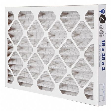 Std. Cap. Pleated Filter,16x25x2",merv8