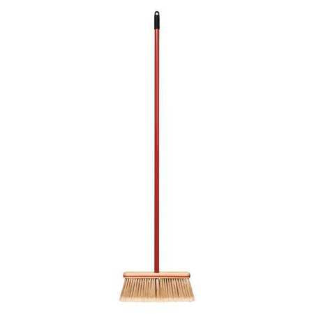 Broom,48" Metal Handle,gray,12" (4 Units