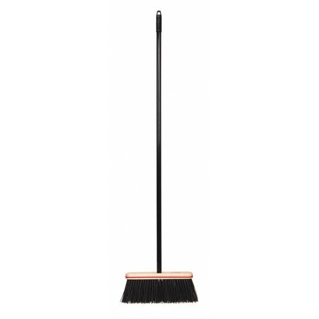 Broom,blue,stiff,48" Metal Handle,12" (4