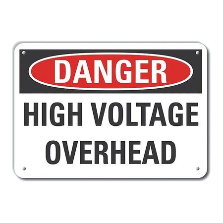 Alum Danger High Voltage,10"x7" (1 Units