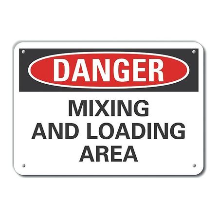 Alum Danger Mixing/loadinging,10"x7" (1