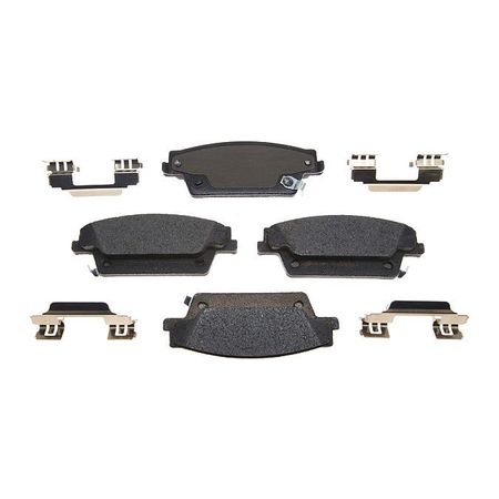 Brake Pad With Hardware,semi-metallic (1