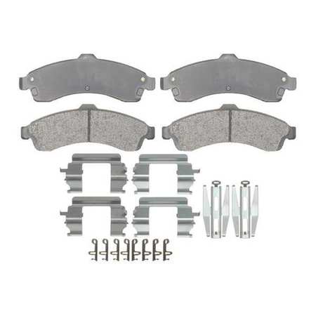 Brake Pad With Hardware,semi-metallic (1