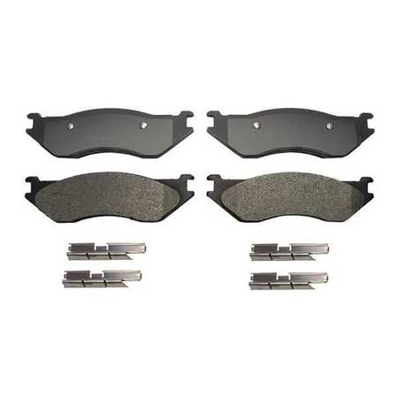 Brake Pad With Hardware,semi-metallic (1