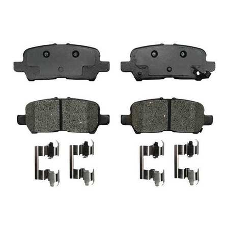 Brake Pad With Hardware,semi-metal,rear