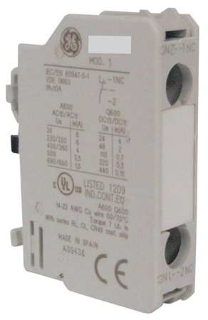 Aux Contact Block,1no,ge Iec Contactors