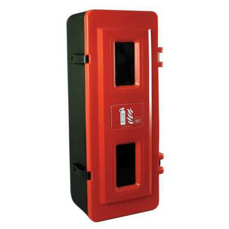 Fire Extinguisher Cabinet,20 Lb,blk/red