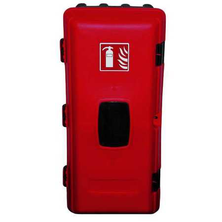 Fire Extinguisher Cabinet,10 Lb,blk/red