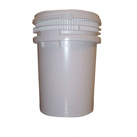 Pail,screw Top,round,10 Gal,hdpe,white (