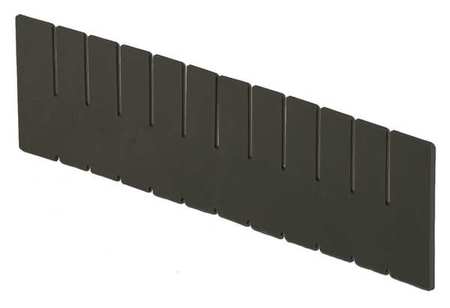 Bin Divider,black,15-9/16in.x4-1/4in. (1