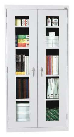 Shelving Cabinet,72" H,36" W,light Gray