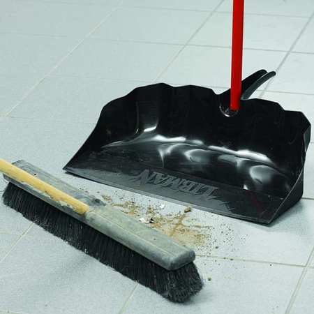 Jumbo Shop Dust Pan,blk,polypropylene (3