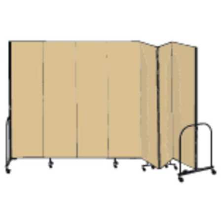 Partition,13 Ft 1 In Wx7 Ft 4 In H,beige