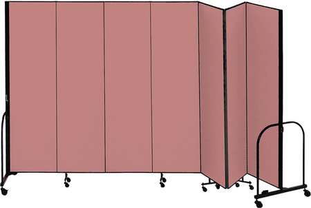 Partition,13 Ft 1 In W X 4 Ft H,mauve (1