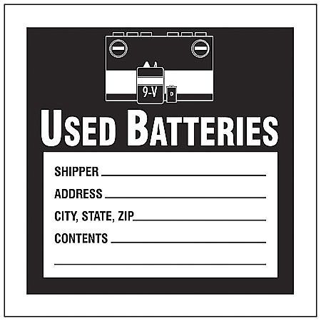 Hazardous Waste Label,4 In. W,pk100 (1 U