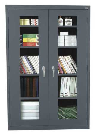 Shelving Cabinet,72" H,46" W,gray (1 Uni