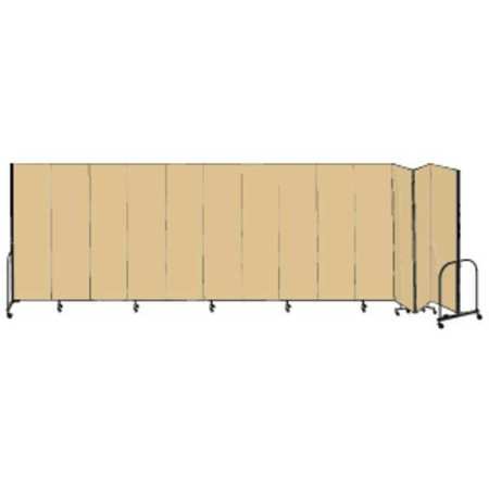 Partition,24 Ft 1 In Wx7 Ft 4 In H,beige