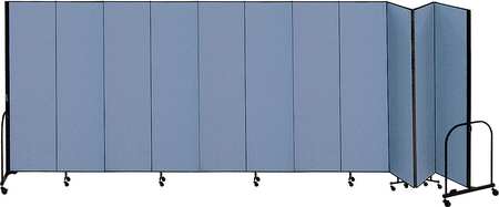 Partition,20 Ft 5 In W X 4 Ft H,blue (1