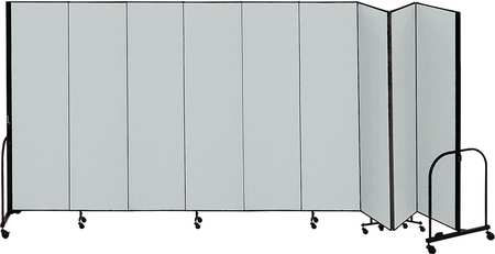 Partition,16 Ft 9 In W X 4 Ft H,gray (1