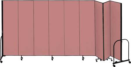 Partition,16 Ft 9 In W X 4 Ft H,mauve (1