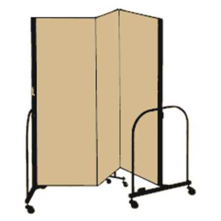 Partition,5 Ft 9 In W X 5 Ft H,beige (1