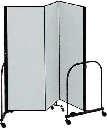 Partition,5 Ft 9 In W X 6 Ft 8 In H,gray