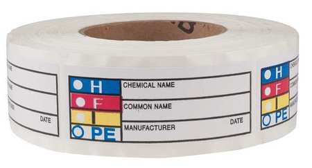 Hmig Label,1-1/2 In. H,3-7/8 In.w,pk1000