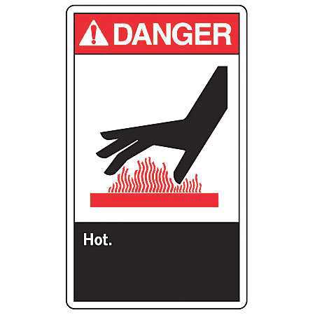 Danger Sign,14 X 10in,r And Bk/wht,al (1