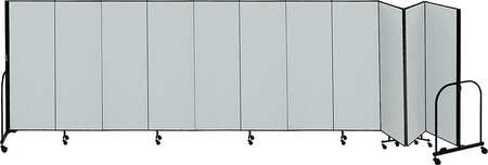 Partition,20 Ft 5 In W X 4 Ft H,gray (1