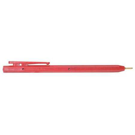 Metal Detectable Stick Pen,red,pk50 (1 U