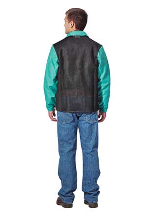 Fr Welding Jacket,green,cane Back,2xl (1