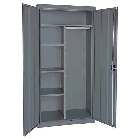 Combo Wardrobe Cabinet,72"h,46"w,gray (1