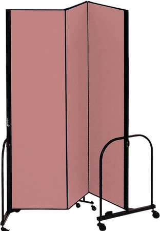 Partition,5 Ft 9 In W X 4 Ft H,mauve (1