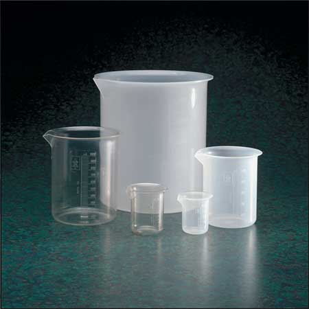 Graduated,low Form Beaker,250ml,pmp,pk8