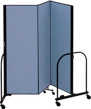 Partition,5 Ft 9 In W X 4 Ft H,blue (1 U