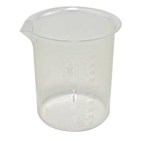 Graduated Low Form Beaker,1000ml,pp,pk4