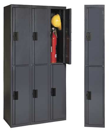 Wrdrb Lockr Srtr,solid,1 Wd,2 Tier,gray