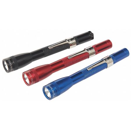 Industrial Mini Flashlight,incand,blue (