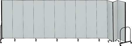 Partition,24 Ft 1 In W X 4 Ft H,gray (1