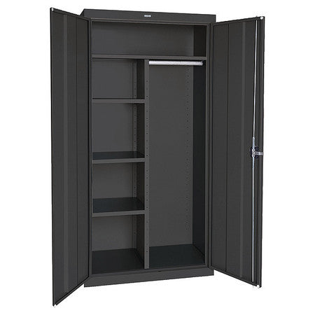 Combo Wardrobe Cabinet,72"h,46"w,black (