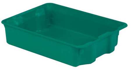 Stack And Nest Bin,25-5/16 In L,green (1